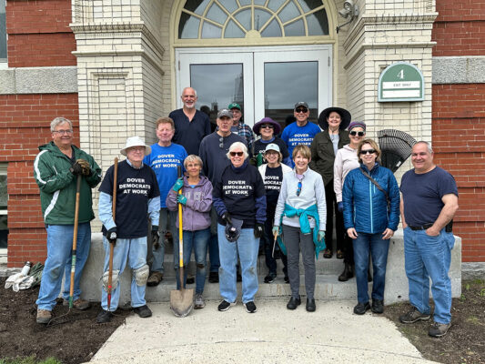 Dover Democrats at the Dover Pride Cleanup 2024